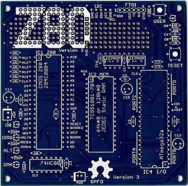 Z80 4-Chip MBC Ver.3 PCB