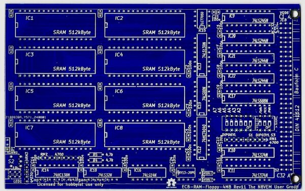 ECB RAM-Floppy R11 PCB